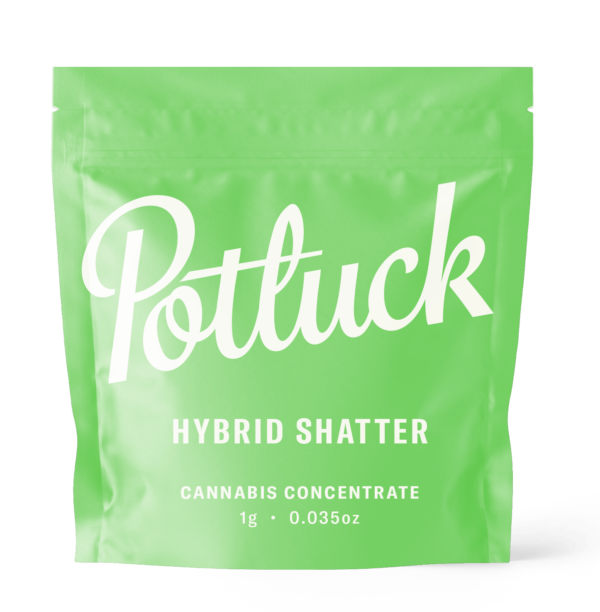 Potluck - Hybrid Shatter - cannabis Concentrate | Ganja Express Canada