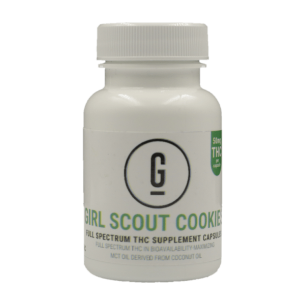 GRASS – THC Capsules – Girl Scout Cookies – 50mg | Ganja Express Canada