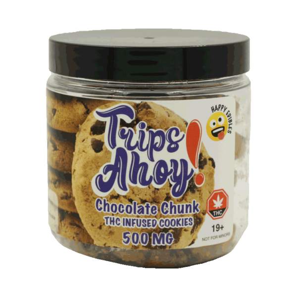 Trips Ahoy – Chocolate Chunk THC Infused Cookies – 500mg | Ganja Express Canada