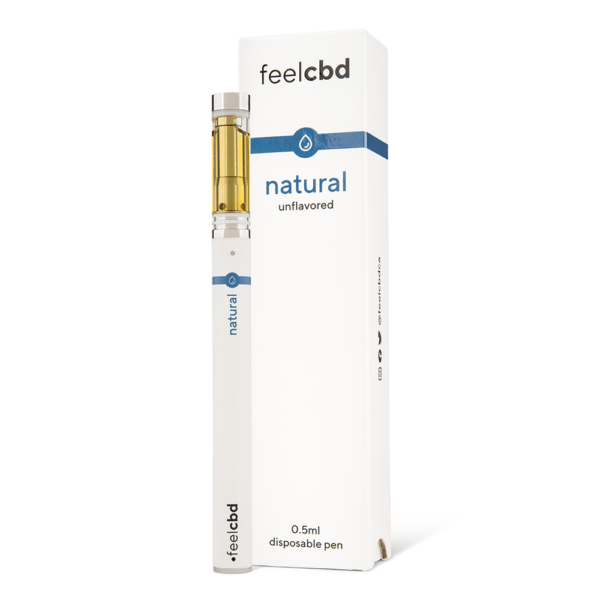 FeelCBD – Natural – Disposable CBD Vape Pen 0.5ml | Ganja Express Canada