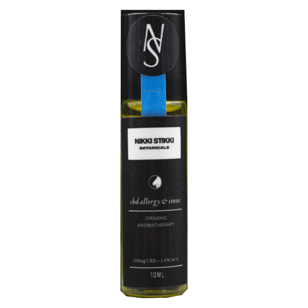 Nikki Stikki Botanicals – Organic Aromatherapy – CBD Allergy and Sinus Roller 100mg CBD | Ganja Express Canada