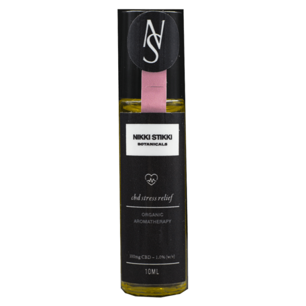 Nikki Stikki Botanicals – Organic Aromatherapy – CBD Stress Relief Roller 100mg CBD | Ganja Express Canada