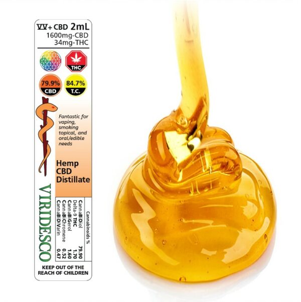 Viridesco – CBD Distillate – 2ml | Ganja Express Canada