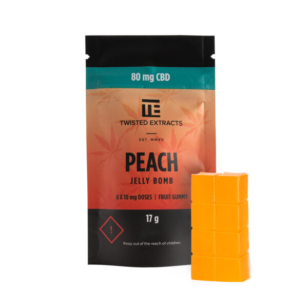 Twisted Extracts – Peach Jelly Bombs – CBD | Ganja Express Canada
