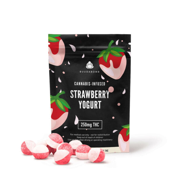 Buudabomb – Strawberry Yogurt Explosion – 250mg THC | Ganja Express Canada