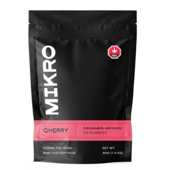 Mikro – THC Gummies – 100mg THC – Cherry | Ganja Express Canada