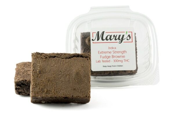 Mary’s Medibles – Extreme Strength Fudge Brownie – 300mg THC (Indica) | Ganja Express Canada