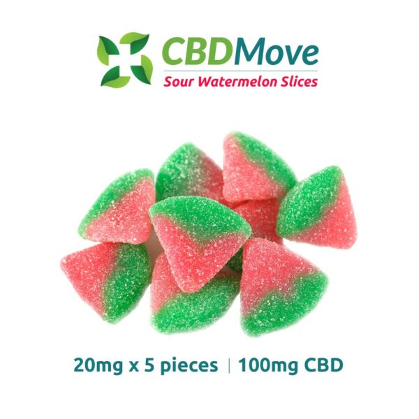CBD Move – CBD Gummies – Watermelon – 100mg CBD | Ganja Express Canada