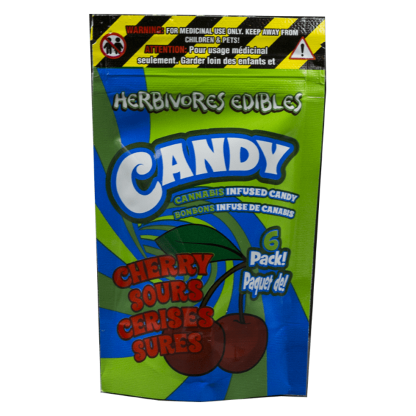 Herbivores Edibles – Cherry Sours Gummies | Ganja Express Canada