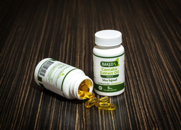 Baked Edibles -Indica Cannoil Capsules 5mg | Ganja Express Canada