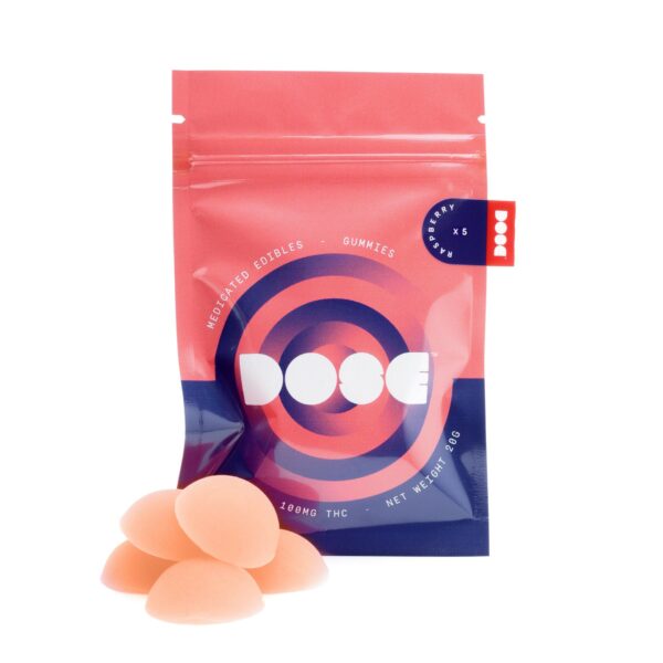 Dose Edibles Gummies – Raspberry | Ganja Express Canada