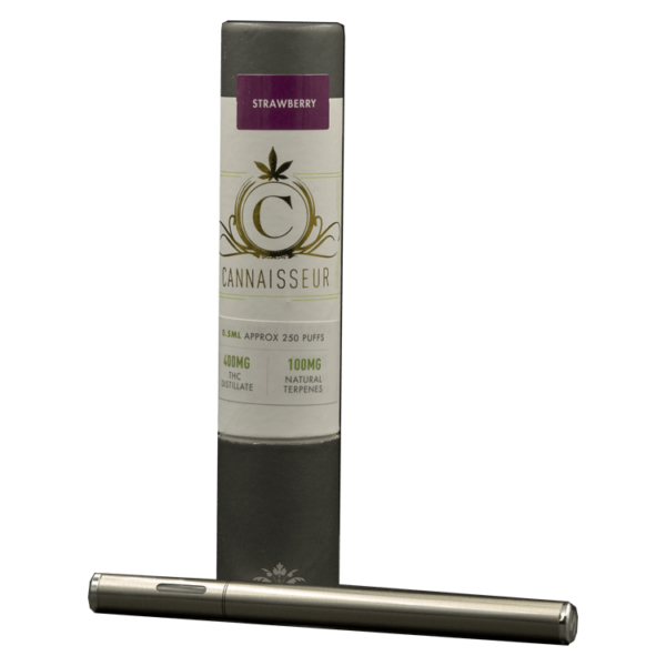 Cannaisseur – Disposable THC Distillate Pen – Strawberry 0.3ml | Ganja Express Canada