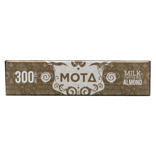 MOTA Edibles – Milk Chocolate Almond Bar – 300mg THC | Ganja Express Canada