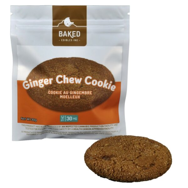 Baked Edibles – Cookie – Ginger Chew 30mg THC | Ganja Express Canada