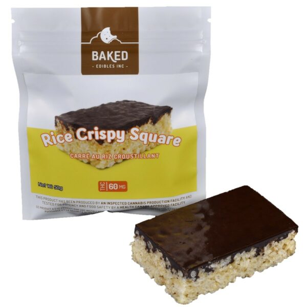 Baked Edibles – Rice Crispy Squares 60mg THC | Ganja Express Canada