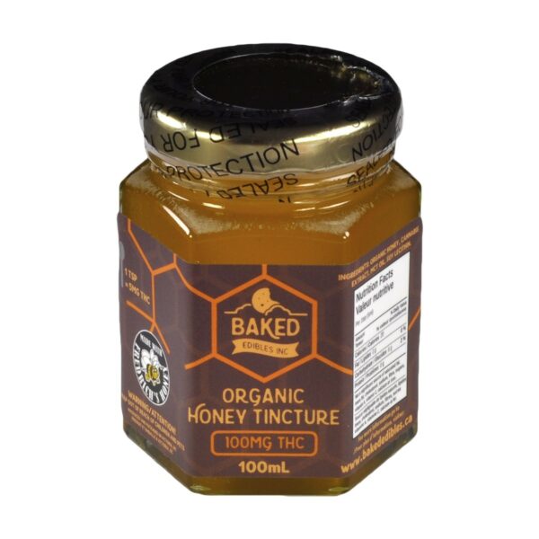 Baked Edibles – Organic Honey Tincture 100mg THC | Ganja Express Canada