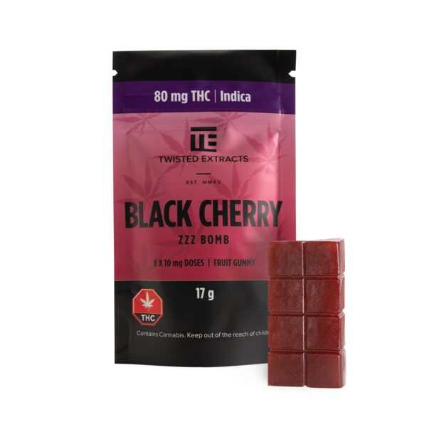 Twisted Extracts – Black Cherry – Zzz Bombs – 80mg THC | Ganja Express Canada