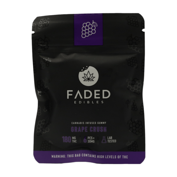 Faded Edibles – Grape Crush – 180mg | Ganja Express Canada