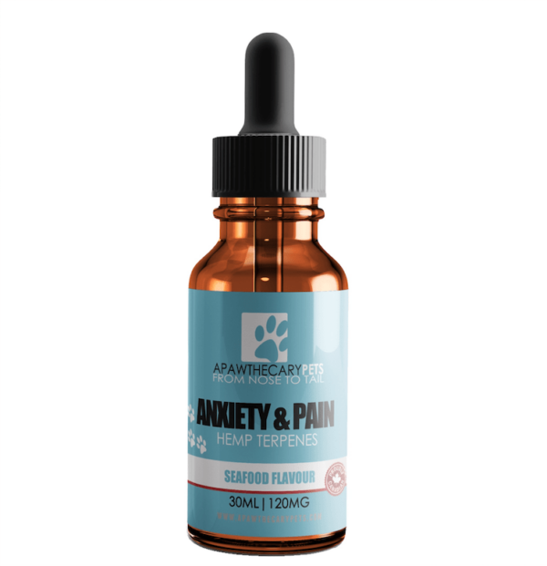 Apawthecary Pets – Anxiety & Pain Tincture – Seafood Medley Flavour 120mg | Ganja Express Canada