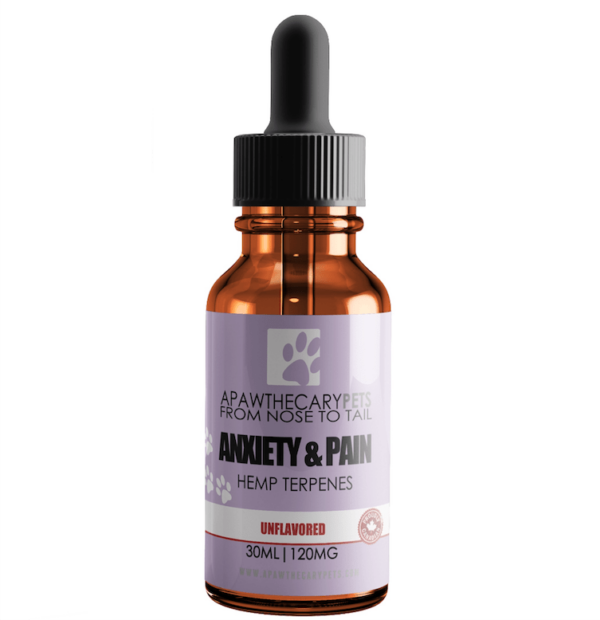 Apawthecary Pets – Anxiety & Pain Tincture – Unflavoured 120mg | Ganja Express Canada
