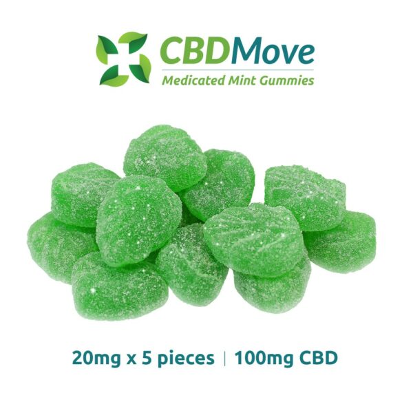 CBD Move – CBD Gummies – Mint Leaves – 100mg | Ganja Express Canada