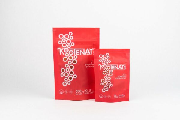 Kootenay Labs – 2:1 Gummies – Grapefruit (10mgCBD/5mgTHC) – 75mg | Ganja Express Canada