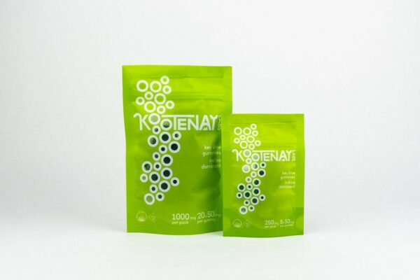 Kootenay Labs – Indica Gummies – Key Lime – 250mg THC | Ganja Express Canada