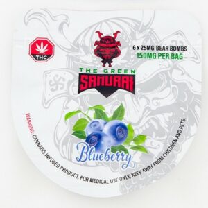 The Green Samurai – Blueberry Gummies – 150mg | Ganja Express Canada