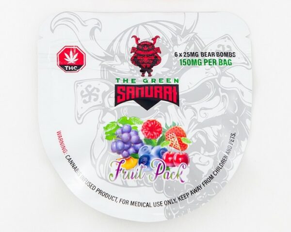 The Green Samurai – Fruit Pack Gummies – 150mg | Ganja Express Canada