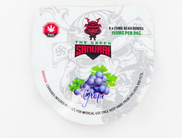 The Green Samurai – Grape Gummies – 150mg | Ganja Express Canada