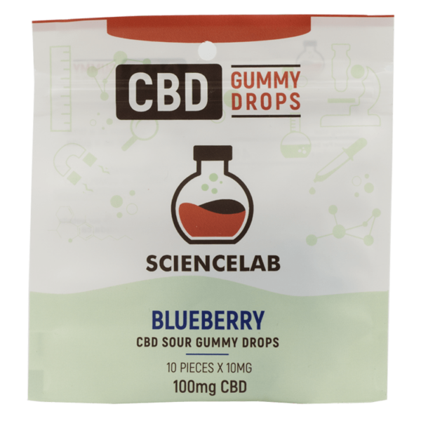 Sciencelab – CBD Sour Gummy Drops – Blueberry 100mg CBD | Ganja Express Canada