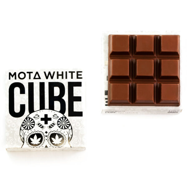 MOTA White Cube – 180mg CBD Milk Chocolate Cube | Ganja Express Canada