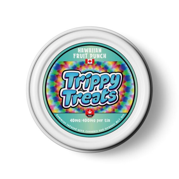 Trippy Treats – Hawaiian Fruit Punch Gummies – 400mg THC | Ganja Express Canada
