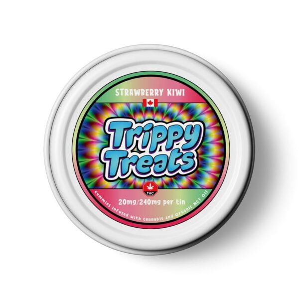 Trippy Treats – Strawberry Kiwi Gummies – 240mg THC | Ganja Express Canada