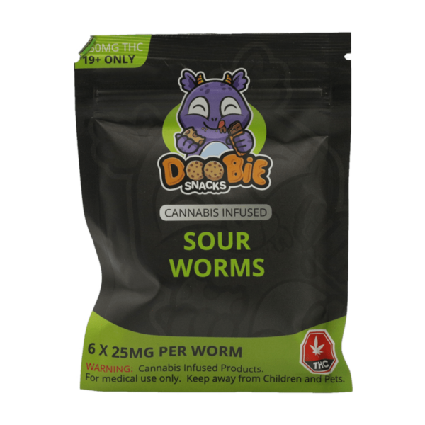 Doobie Snacks – CBD Sour Gummy Bears – 150mg CBD | Ganja Express Canada