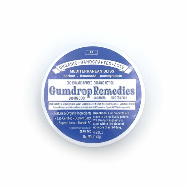 Gumdrop Remedies – Mediterranean Bliss Gummies – 800mg CBD | Ganja Express Canada