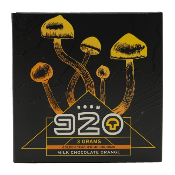 Room 920 – Mushroom Chocolate Bar – Milk Chocolate Orange – 3 grams | Ganja Express Canada