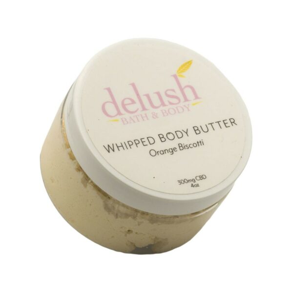Delush Bath and Body – Whipped Body Butter – Orange Dreamsicle 300mg CBD | Ganja Express Canada
