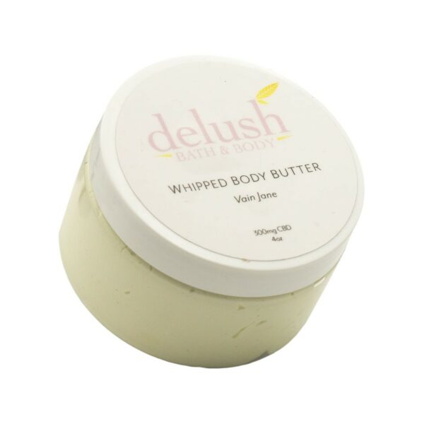 Delush Bath and Body – Whipped Body Butter – Vain Jane 300mg CBD | Ganja Express Canada