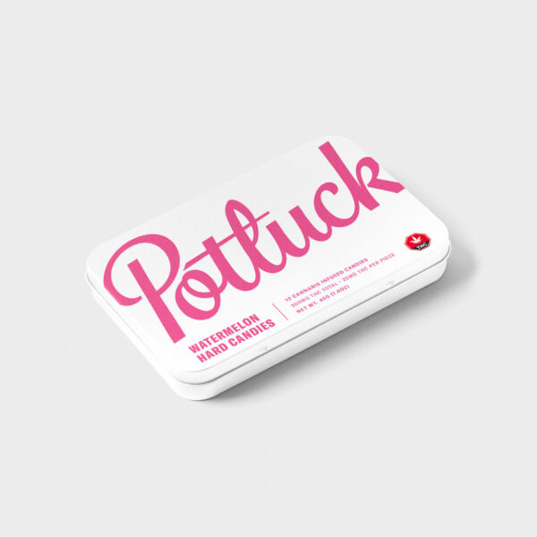Potluck – Hard Candy – Watermelon – 300mg THC | Ganja Express Canada
