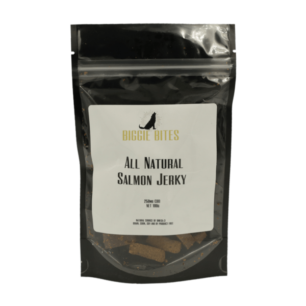 Biggie Bites – All Natural Salmon Jerky – 250mg CBD | Ganja Express Canada