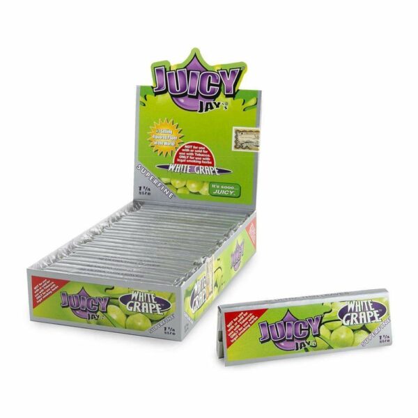 Juicy Jay’s – Hemp Papers (1.25 inch) – White Grape | Ganja Express Canada