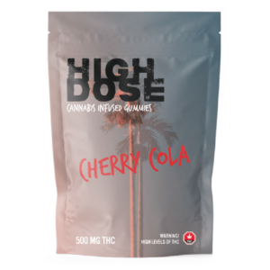 High Dose – cannabis Infused Gummies – Cherry Cola – 500mg/1500mg | Ganja Express Canada