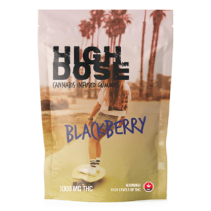 High Dose – cannabis Infused Gummies – Blackberry – 1000mg/1500mg | Ganja Express Canada