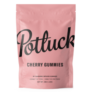 Potluck Extracts – Cherry Gummies – 200mg THC | Ganja Express Canada