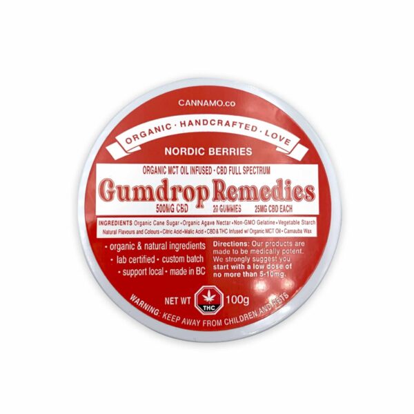 Gumdrop Remedies – Nordic Berries – 500mg CBD | Ganja Express Canada