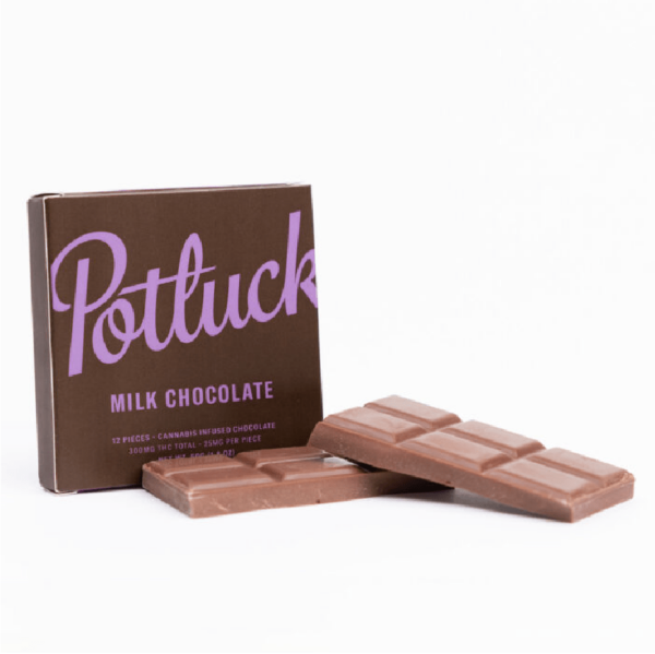 Potluck – Infused Chocolate – Milk Chocolate – 300mg THC | Ganja Express Canada