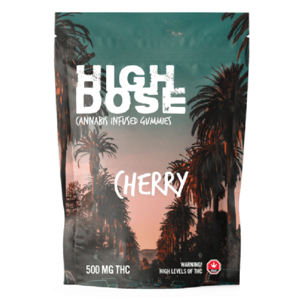 High Dose – cannabis Infused Gummies – Cherry – 500mg/1000mg | Ganja Express Canada