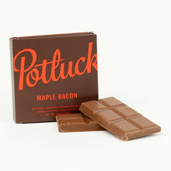 Potluck – Infused Chocolate – Maple Bacon – 300mg THC | Ganja Express Canada