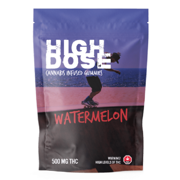 High Dose – cannabis Infused Gummies – Watermelon – 500mg/1000mg | Ganja Express Canada